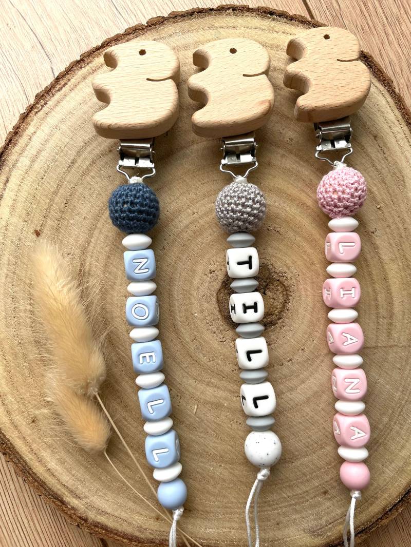 Schnullerkette Mit Name Und Elefant von Etsy - KarArthDE
