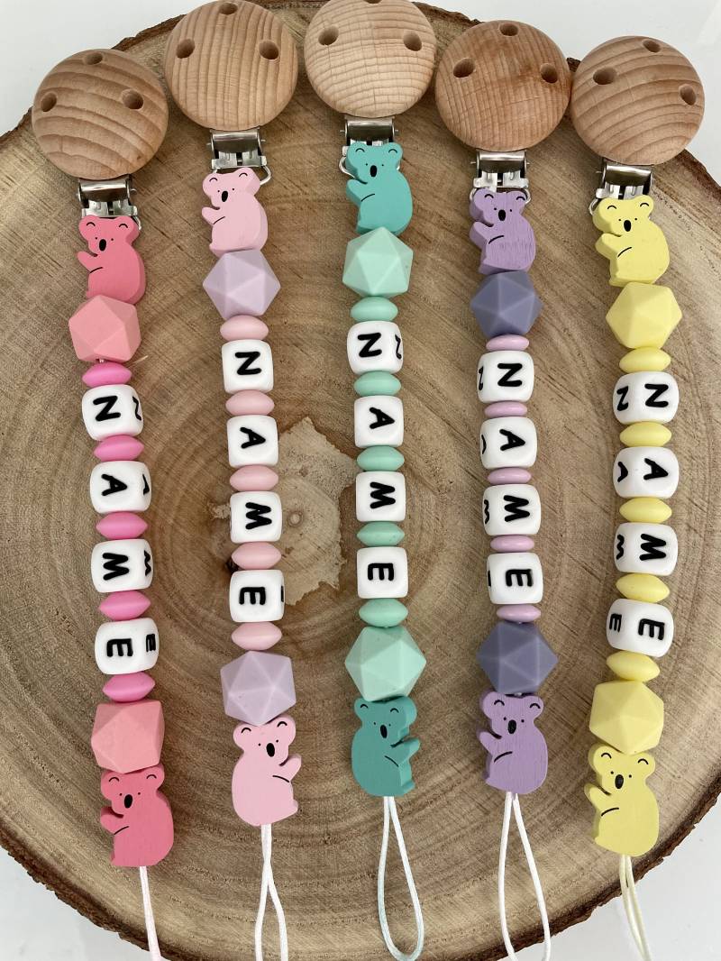 Schnullerkette Mit Namen Und Koala von Etsy - KarArthDE