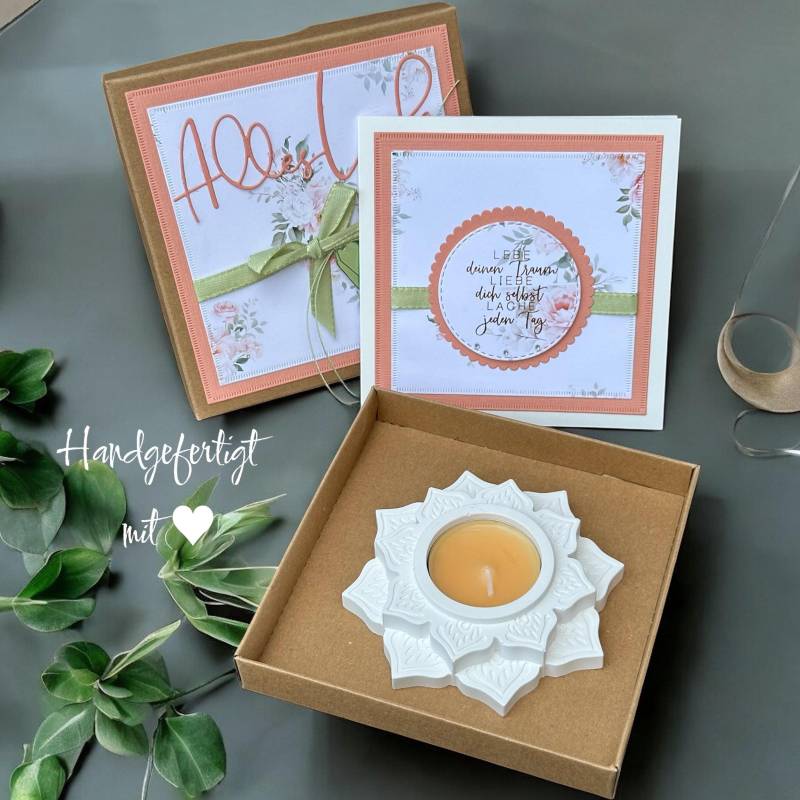 Alles Liebe Lotosblume Teelichthalter Geburtstagsgeschenk Geschenkschachtel Geburtstagsgruß Mitbringsel Gutscheinverpackung Geldgeschenk von Etsy - KathisPapierkunst