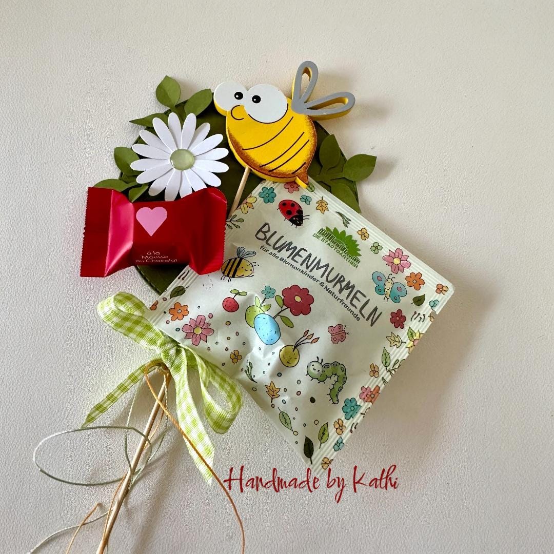 Blumenstecker Geschenk Lehrer Erzieher Mit Blumenmurmeln, Praline & Spruch - Danke Abschied Geschenkset Blumenstecker Geschenk Lehrer Erzieher Mit Blumenmurmeln, Praline & Spruch - Danke Abschied Geschenkset von Etsy - KathisPapierkunst