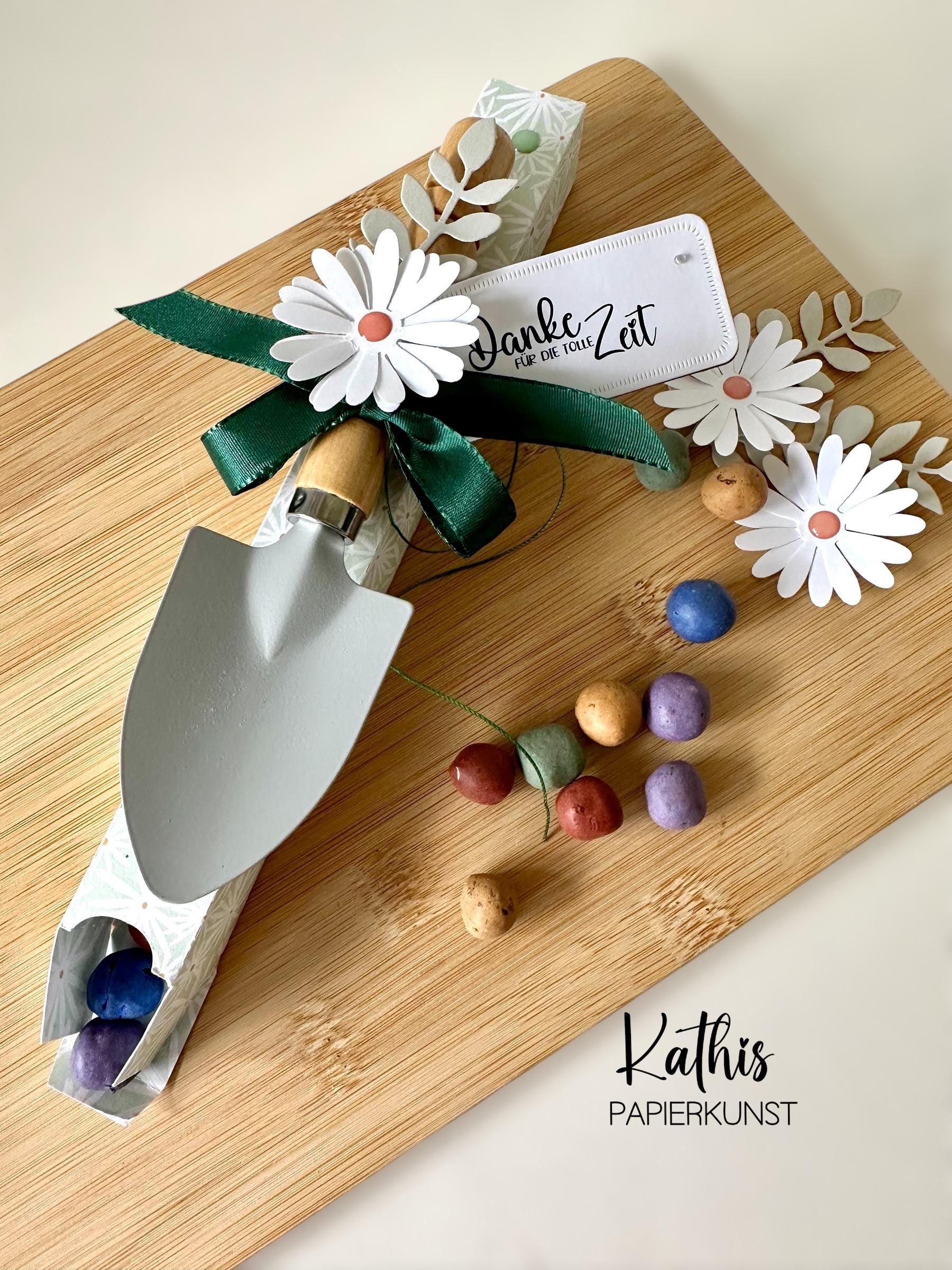 Handgemachtes Geschenkset Mit Blumensamen & Mini-Spaten - Abschied Lehrer Erzieher Betreuer Danke Für Die Tolle Zeit von Etsy - KathisPapierkunst