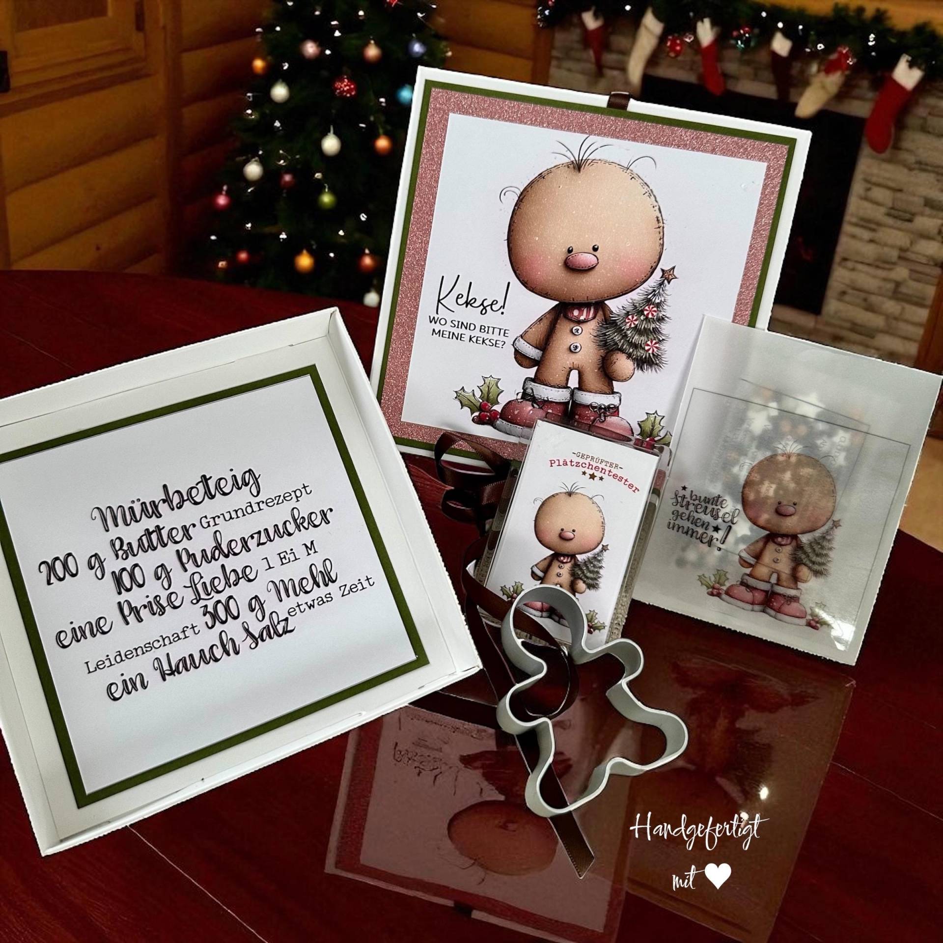 Lebkuchen Geschenkbox - Backset Mit Ausstecher, Zuckerstreusel, Rezeptkarte & Magnet | Weihnachtsbox „Kekse, Wo Sind Meine Kekse?" von Etsy - KathisPapierkunst