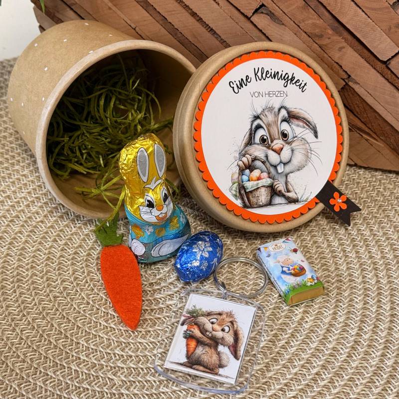 Osterbecher Leer Oder Mit Schokolade & Schlüsselanhänger - Eine Kleinigkeit Von Herzen Geschenkidee Ostern Handmade By Kathispapierkunst von Etsy - KathisPapierkunst