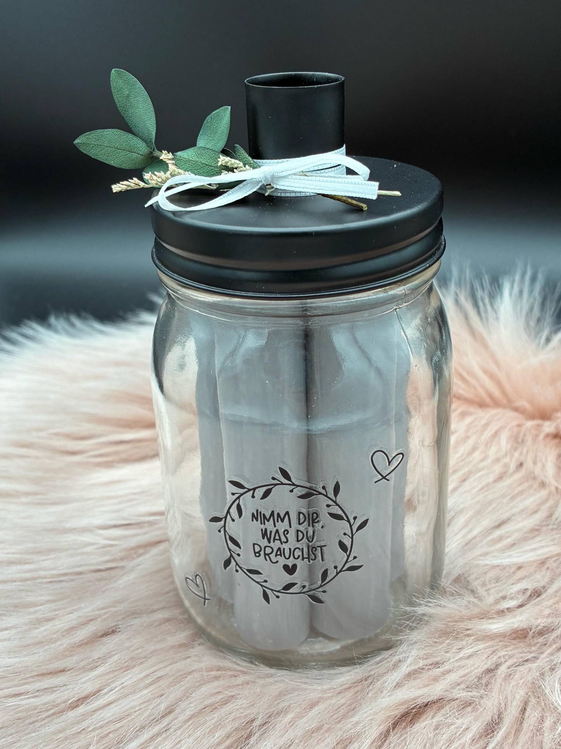 stabkerzen Glas " Nimm Dir Was Du Brauchst" , Achtsamkeitsgeschenk stabkerzen Glas " Nimm Dir Was Du Brauchst" , Achtsamkeitsgeschenk von Etsy - KathrinsKreativShop