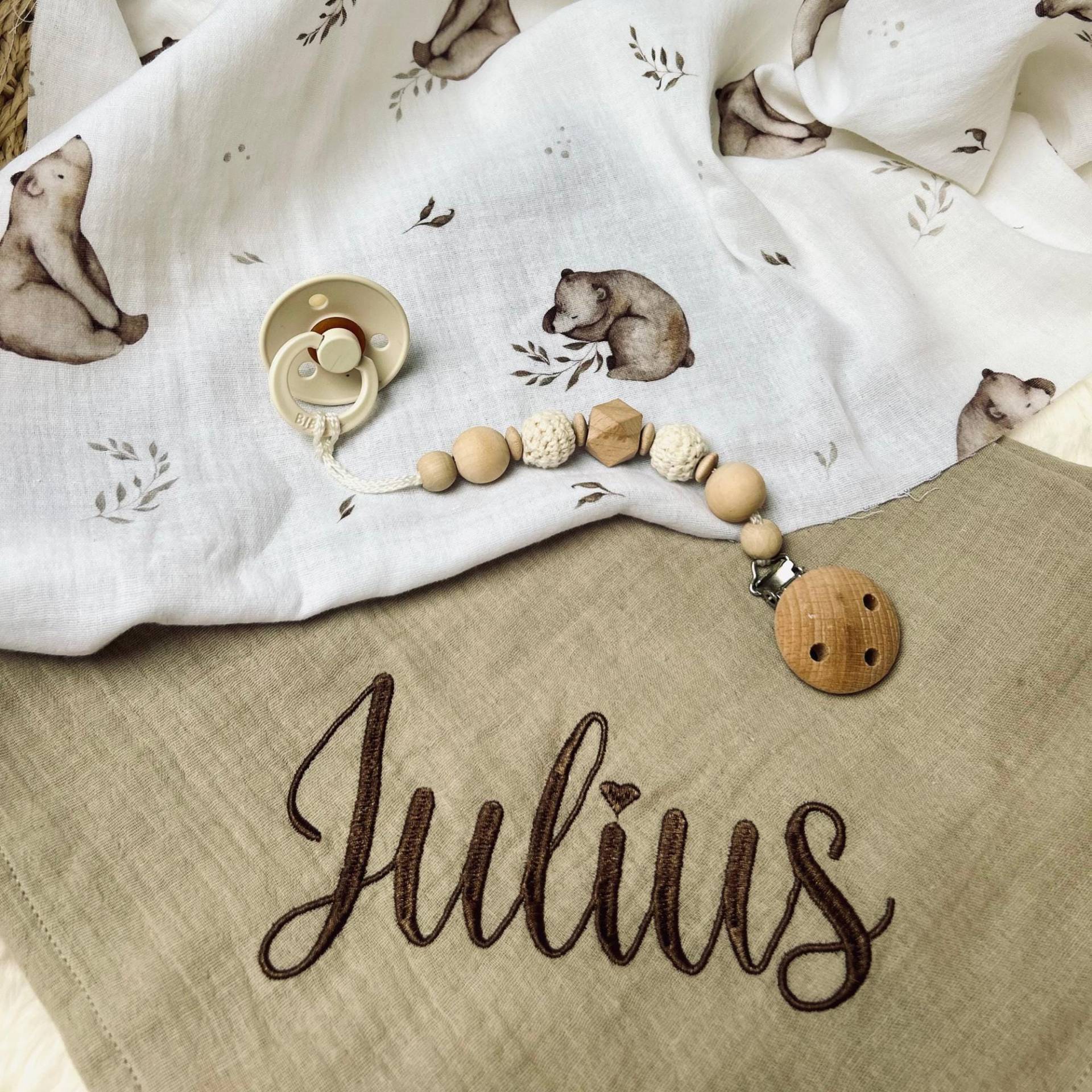 2Er Set Musselintuch Baby - Geschenkset Zur Geburt Spucktuch Personalisiert Mulltuch Bären Teddybär Geschenk Babyparty 2Er Set Musselintuch Baby - Geschenkset Zur Geburt Spucktuch Personalisiert Mulltuch Bären Teddybär Geschenk Babyparty von Etsy - Kejki