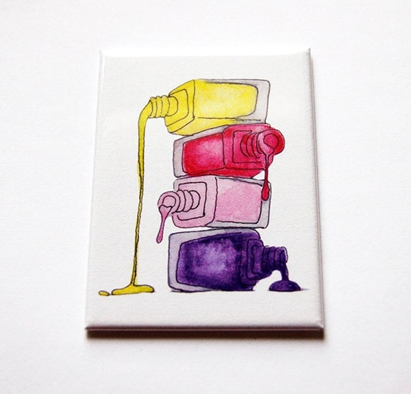 Geschenk Für Maniküre, Großer Taschenspiegel, Nailtech, Glasspiegel, Spiegel, Rechteck Nagellack Spiegel | 5532 von Etsy - KellysMagnets