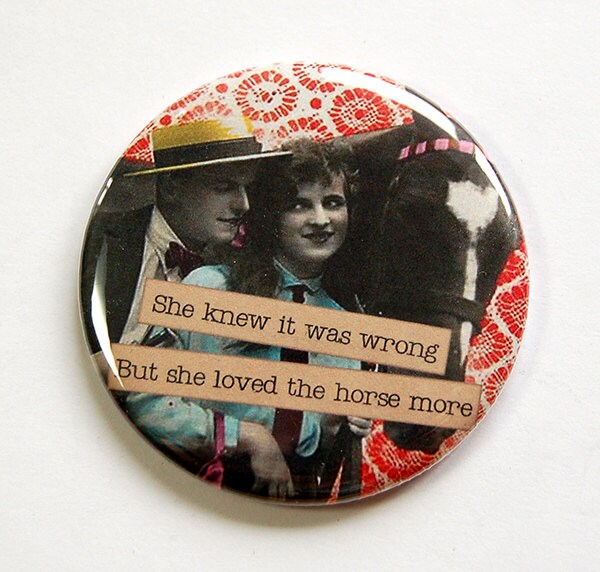 Lustiger Spiegel, Taschenspiegel, Geldbörsenspiegel, Humor, Glasspiegel, Spiegel Für Geldbörse, Pferdeliebhaber, Lustige Frauen, Freche Frauen | 4669 von Etsy - KellysMagnets