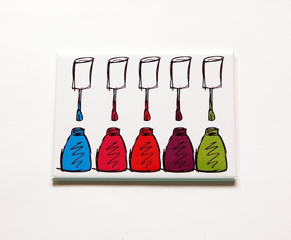 Nagellack Taschenspiegel, Geschenk Für Maniküre Und Nageltechniker, Stocking Stuffer Sie, Spiegel Geldbörse | 6127 von Etsy - KellysMagnets