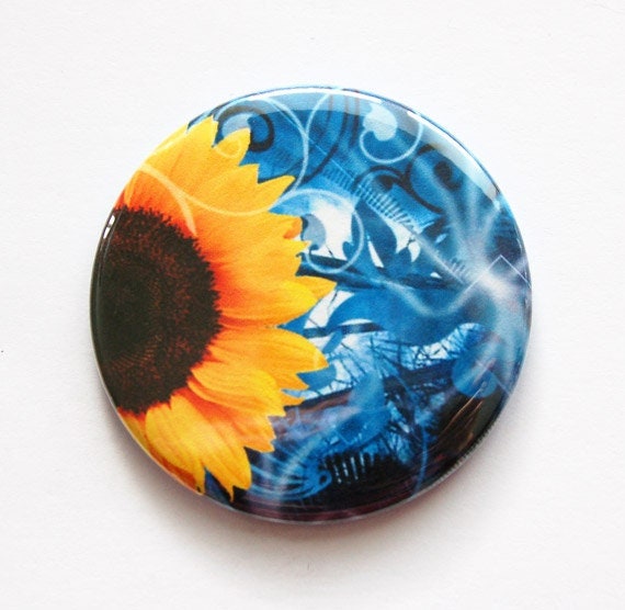 Sonnenblumen Spiegel, Blumen Taschenspiegel, Blume, Floral, Geschenk Für Sie, Brautjungfern | 3493 Sonnenblumen Spiegel, Blumen Taschenspiegel, Blume, Floral, Geschenk Für Sie, Brautjungfern | 3493 von Etsy - KellysMagnets