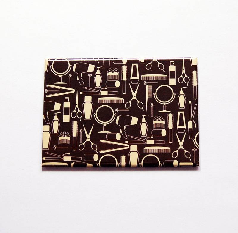 Taschenspiegel, Geschenk Für Friseur, Großer Glasspiegel, Rechteckiger Spiegel, Braun | 7368 von Etsy - KellysMagnets