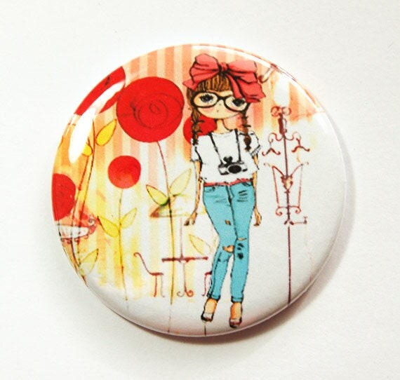 Taschenspiegel, Spiegel, Geschenk Für Freundin, Freund, Mitbringsel, Dankeschön, Bright Colors, Kellys Magnet | 3751 von Etsy - KellysMagnets