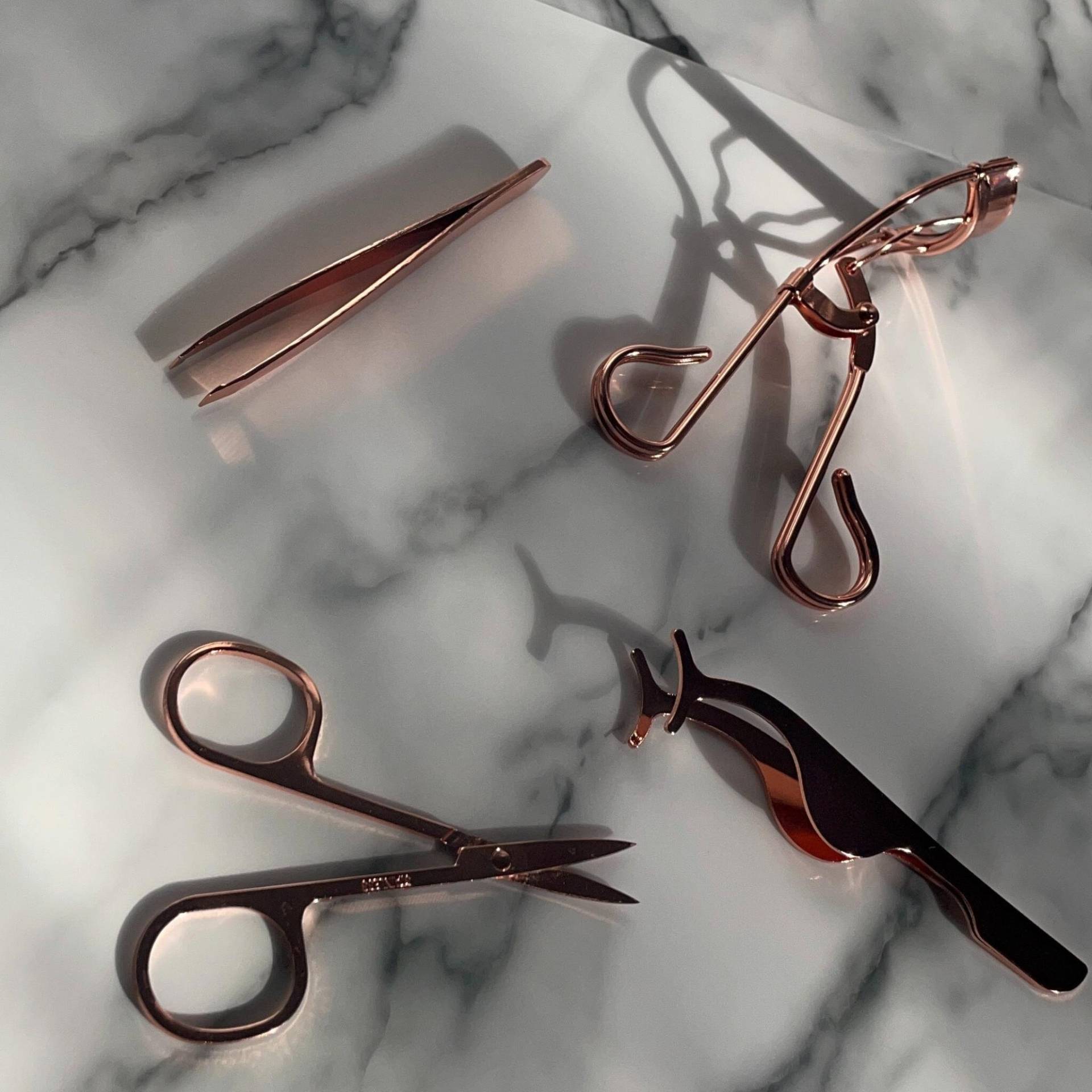Wimpern Und Brauen Set - Make-Up Stift, Rasiermesser, Pinzette, Wimpernzange, Schere von Etsy - KerlBeauty