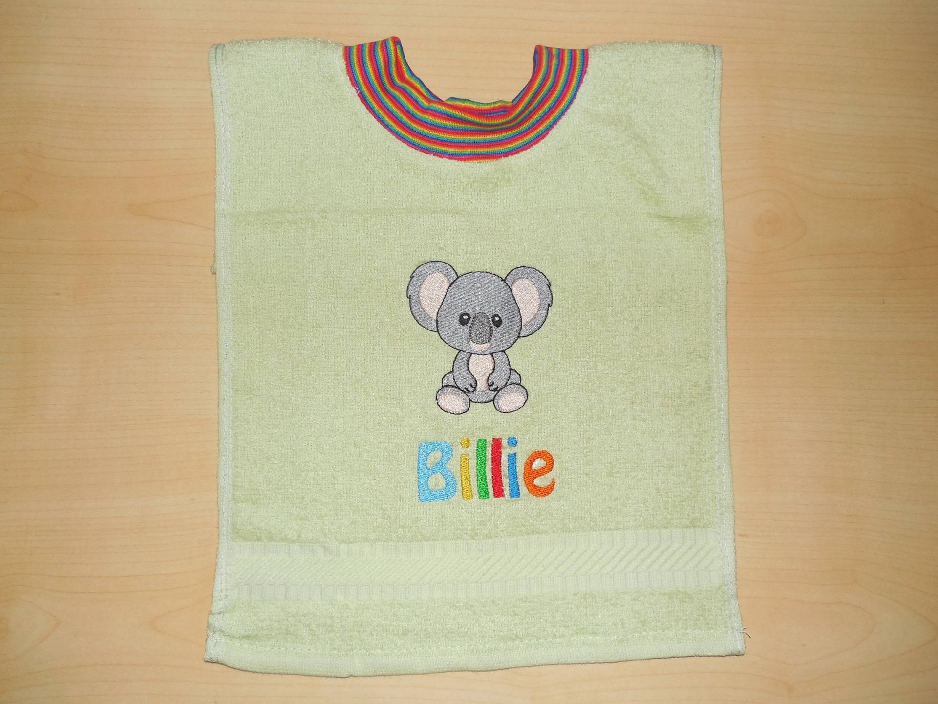 Handtuch Lätzchen Mit Namen Und Stickbild Sabberlatz von Etsy - KerstinsStickdateien