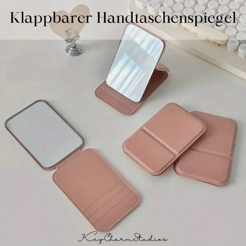 Kompakter Klappspiegel - Tragbarer Schminkspiegel Reise-Make-Up-Spiegel Faltbarer Handspiegel von Etsy - KeyCharmStudios