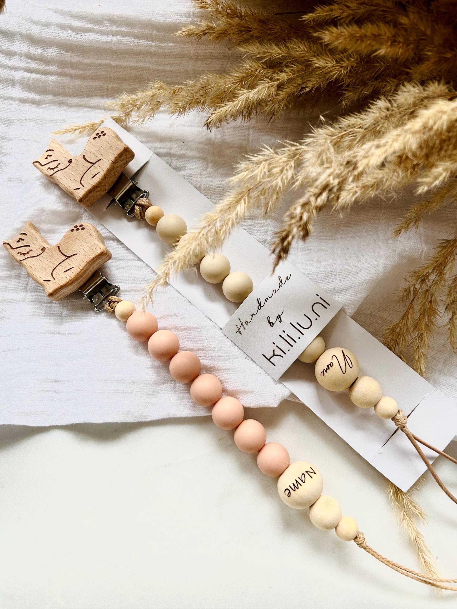 Schnullerkette Mit Namen | Personalisiert Reh Bambi Mädchen Schnullerkette Mit Namen | Personalisiert Reh Bambi Mädchen von Etsy - KiLiLuNi