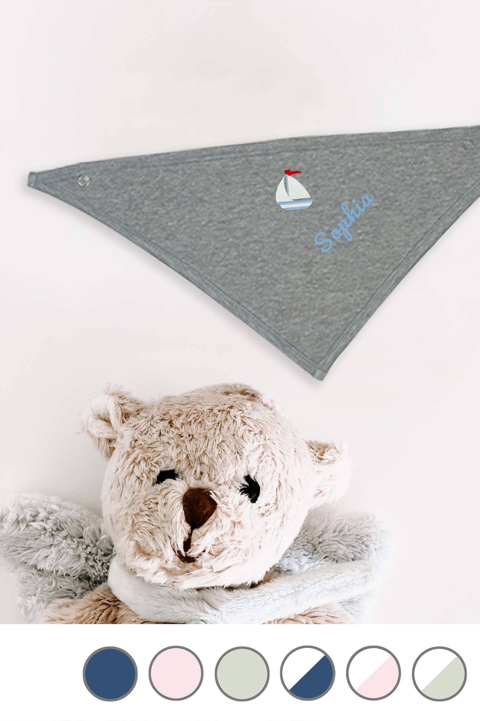 Halstuch Für Babys Aus Bio-Baumwolle Bestickt Mit Boot Und Wunschtext Halstuch Für Babys Aus Bio-Baumwolle Bestickt Mit Boot Und Wunschtext von Etsy - KiddiezDE