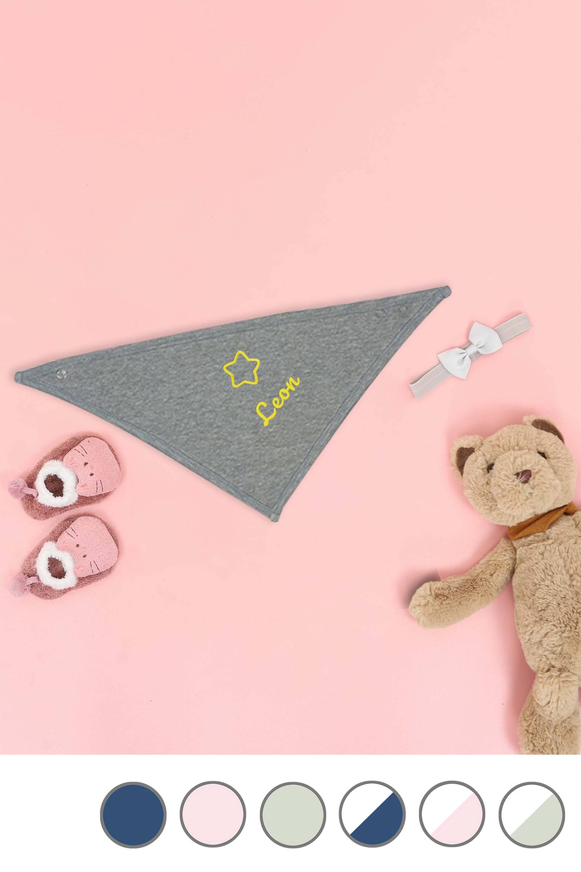 Halstuch Für Babys Aus Bio-Baumwolle Bestickt Mit Stern Und Wunschtext Halstuch Für Babys Aus Bio-Baumwolle Bestickt Mit Stern Und Wunschtext von Etsy - KiddiezDE