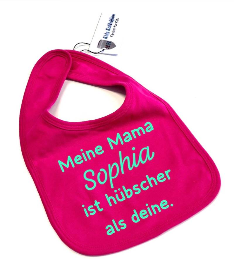 Personalisiertes Baby Lätzchen Mit Name Von Der Mama, Pink Lustigem Spruch, Geschenk Zur Geburt, Für Mädchen U. Jungen, Spucktuch von Etsy - KidsKollektion