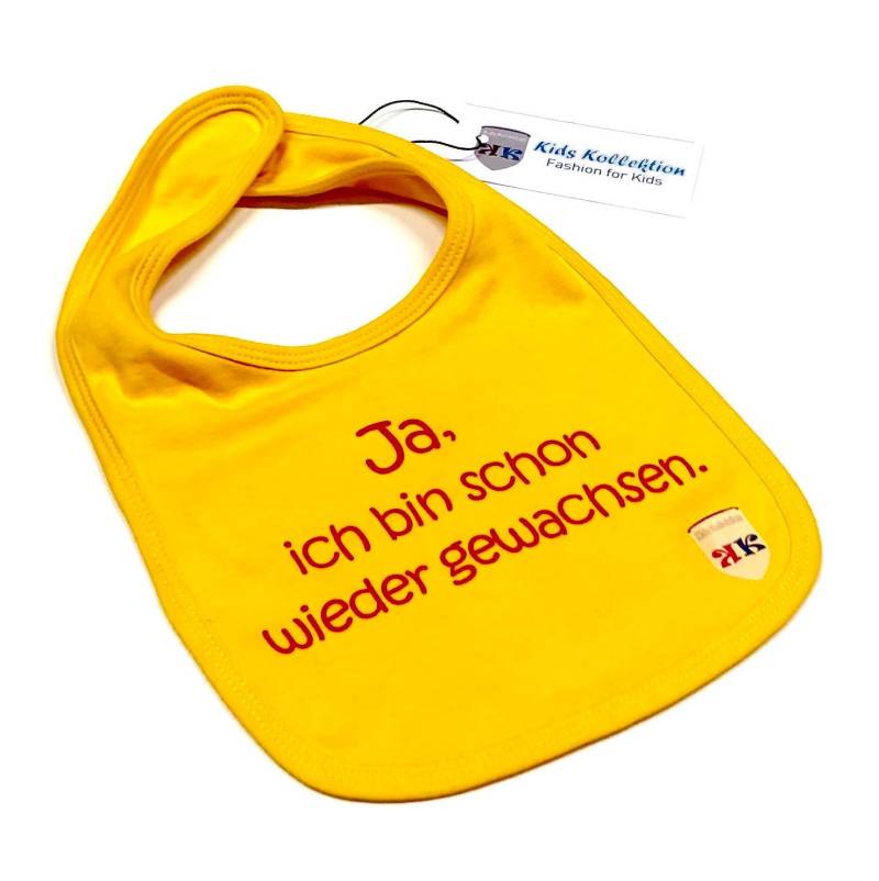 Süßes Baby Lätzchen in Der Farbe Gelb Mit Lustigem Spruch von Etsy - KidsKollektion
