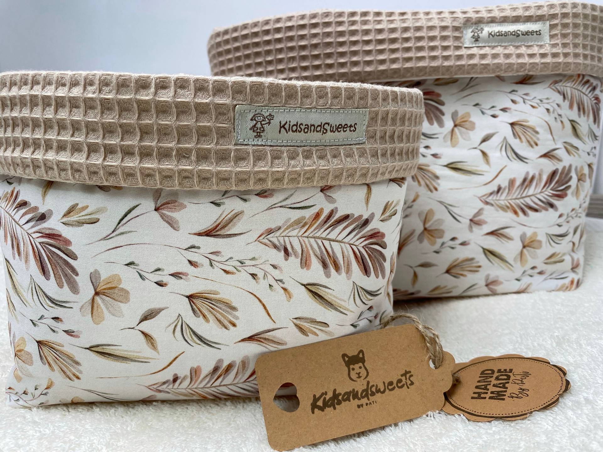Utensilo Waffelpique Sand/Beige + Musterstoff | Siehe Fotos Und Varianten, 100% Baumwolle, Handmade Utensilo Waffelpique Sand/Beige + Musterstoff | Siehe Fotos Und Varianten, 100% Baumwolle, Handmade von Etsy - KidsandSweets