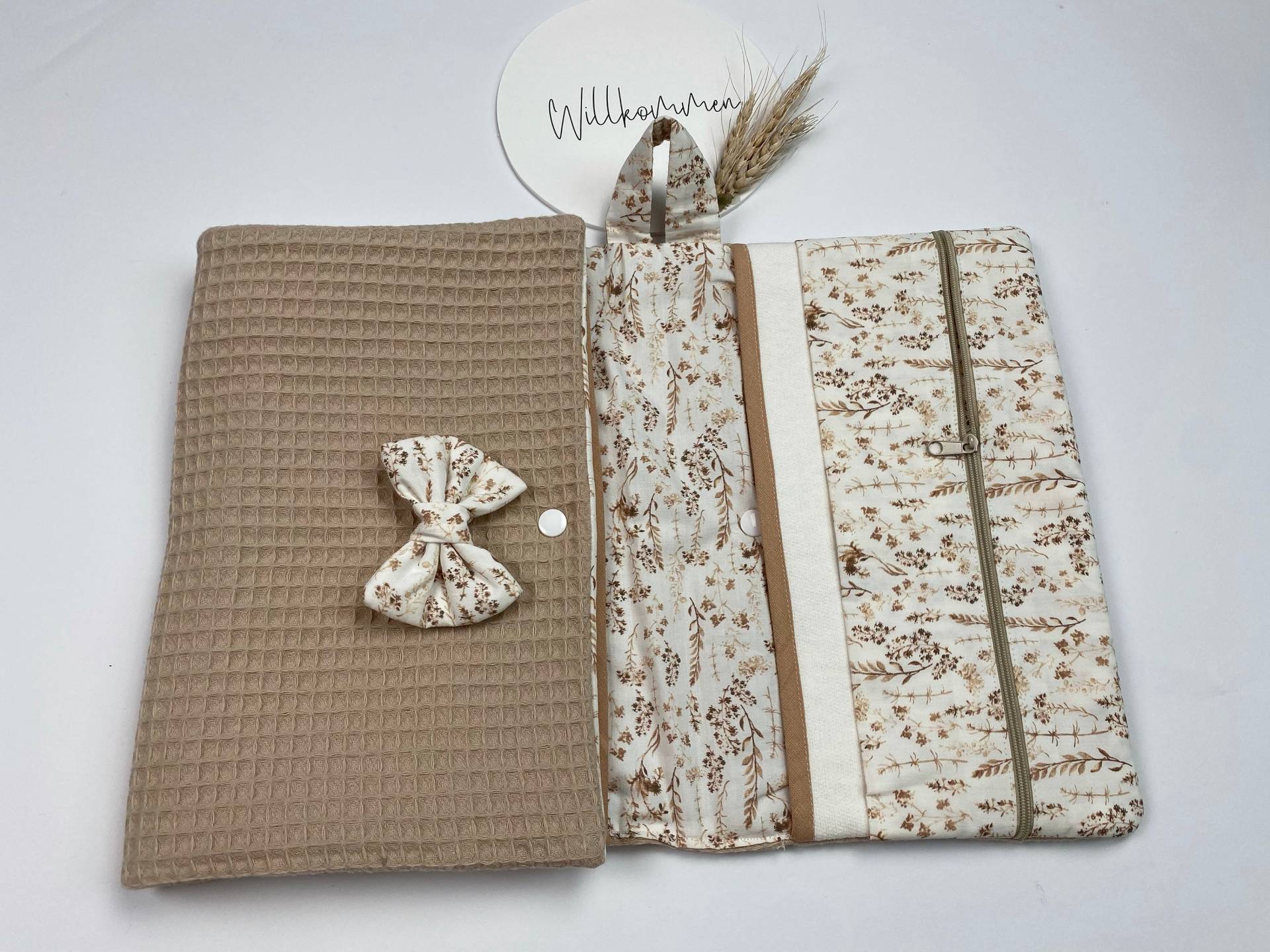 Windeltasche Togo Waffelpique/Baumwolle Dry Grass, 100% Baumwolle, Handmade Windeltasche Togo Waffelpique/Baumwolle Dry Grass, 100% Baumwolle, Handmade von Etsy - KidsandSweets