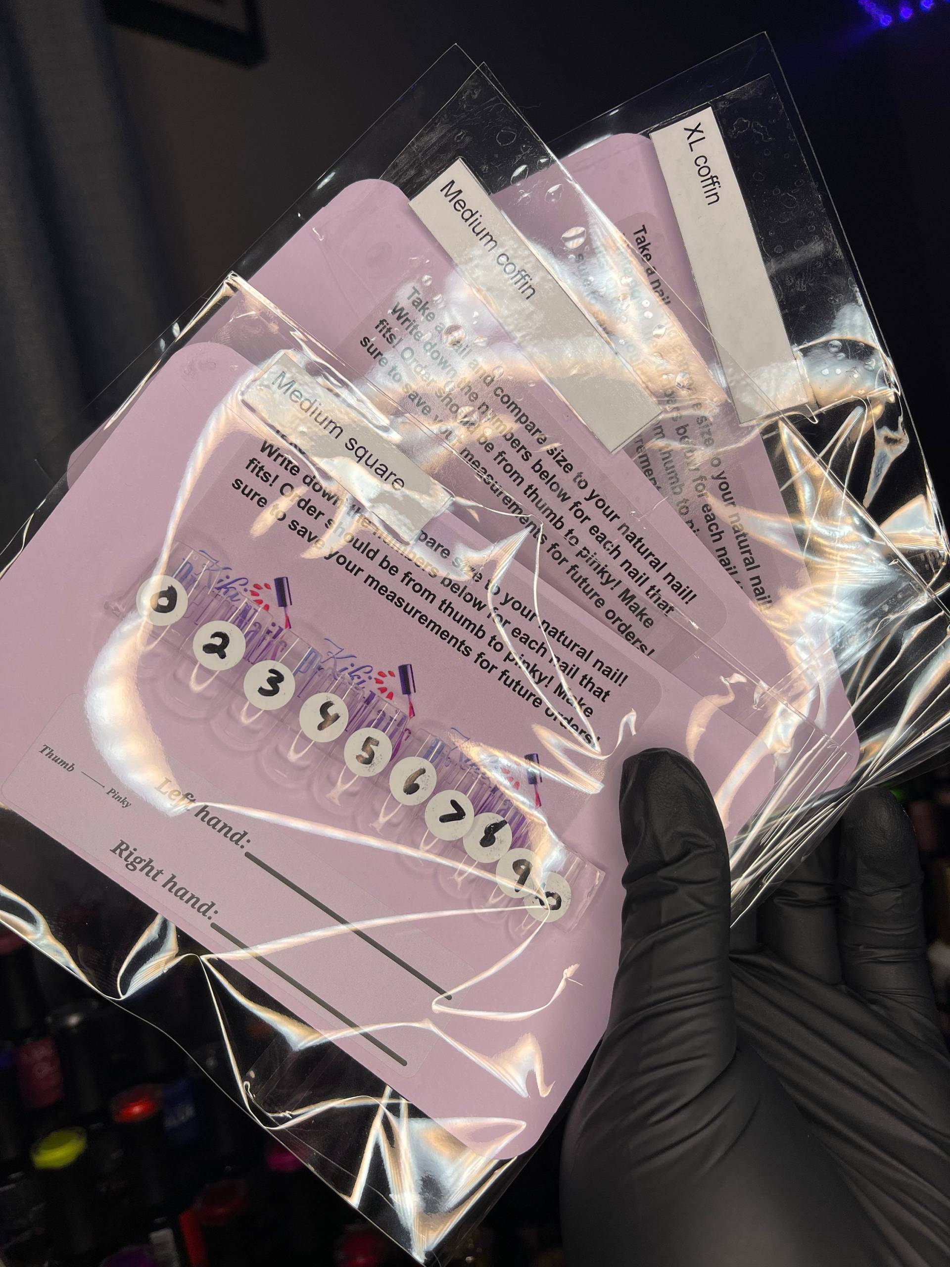 Sizing Kit, Kein Lineal Nötig Sehr Zu Empfehlen, Wenn Sie Zum Ersten Mal Press Ons Kaufen Sizing Kit, Kein Lineal Nötig Sehr Zu Empfehlen, Wenn Sie Zum Ersten Mal Press Ons Kaufen von Etsy - KikiprettynailsLLC