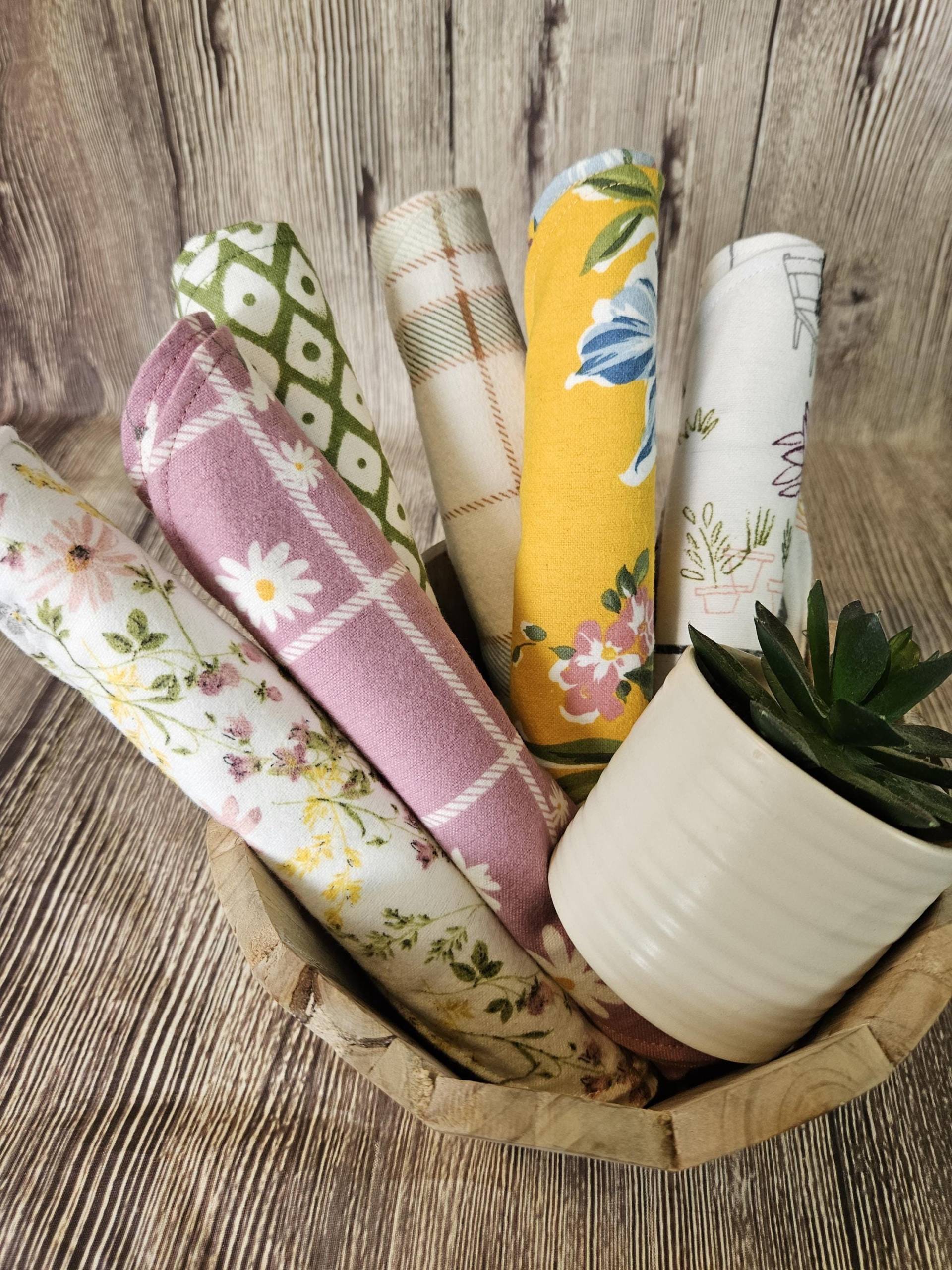 Spucktücher Mädchen, Flanell Spucktücher, Boho Blumen Spucktuch-Set, Senf Gelb Spucktuch, Lila Spucktuch von Etsy - KimScherersKorner
