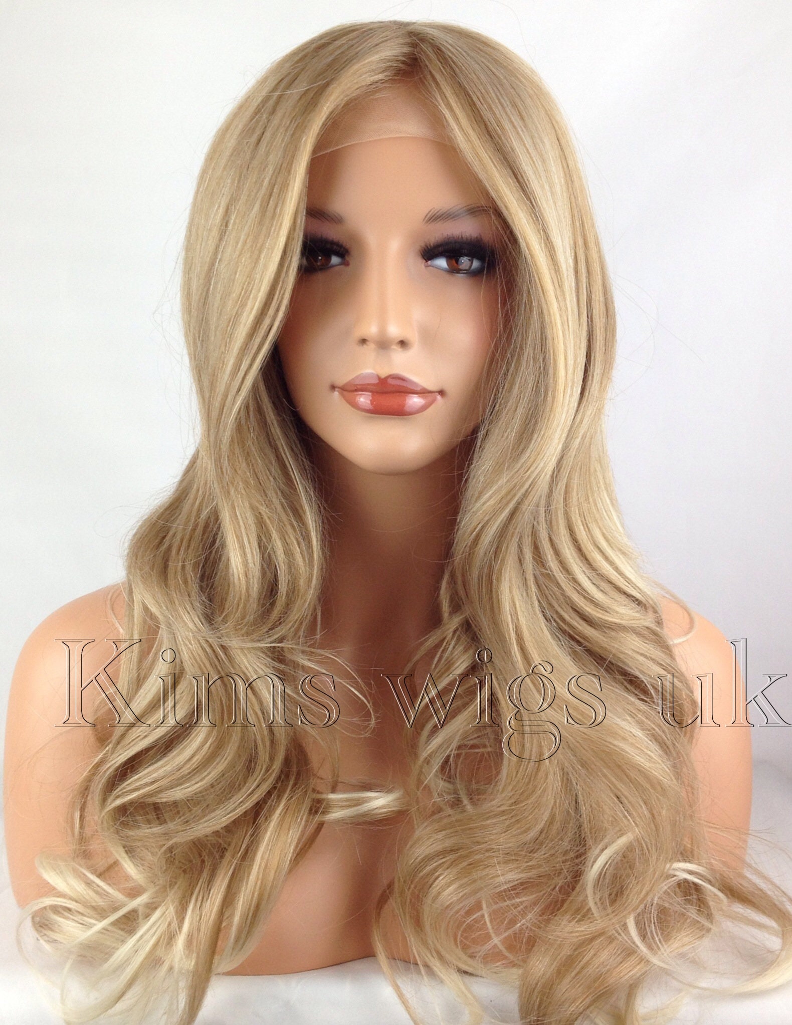 Blonde Gespitzte Damen Frauen Lange Spitzefront Perücke Kw34 Blonde Gespitzte Damen Frauen Lange Spitzefront Perücke Kw34 von Etsy - KimsWigs