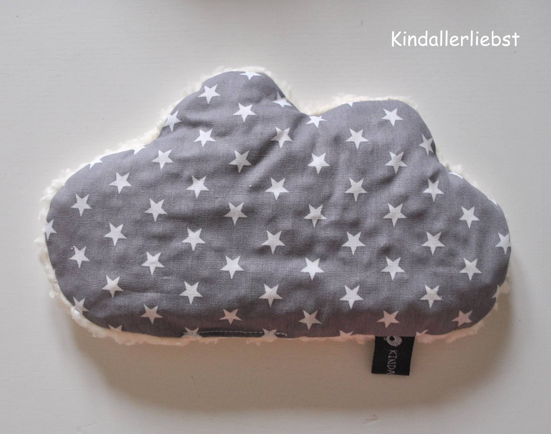 Kirschkernkissen Wärmekissen Wolke Grau Sterne Kirschkernkissen Wärmekissen Wolke Grau Sterne von Etsy - Kindallerliebst