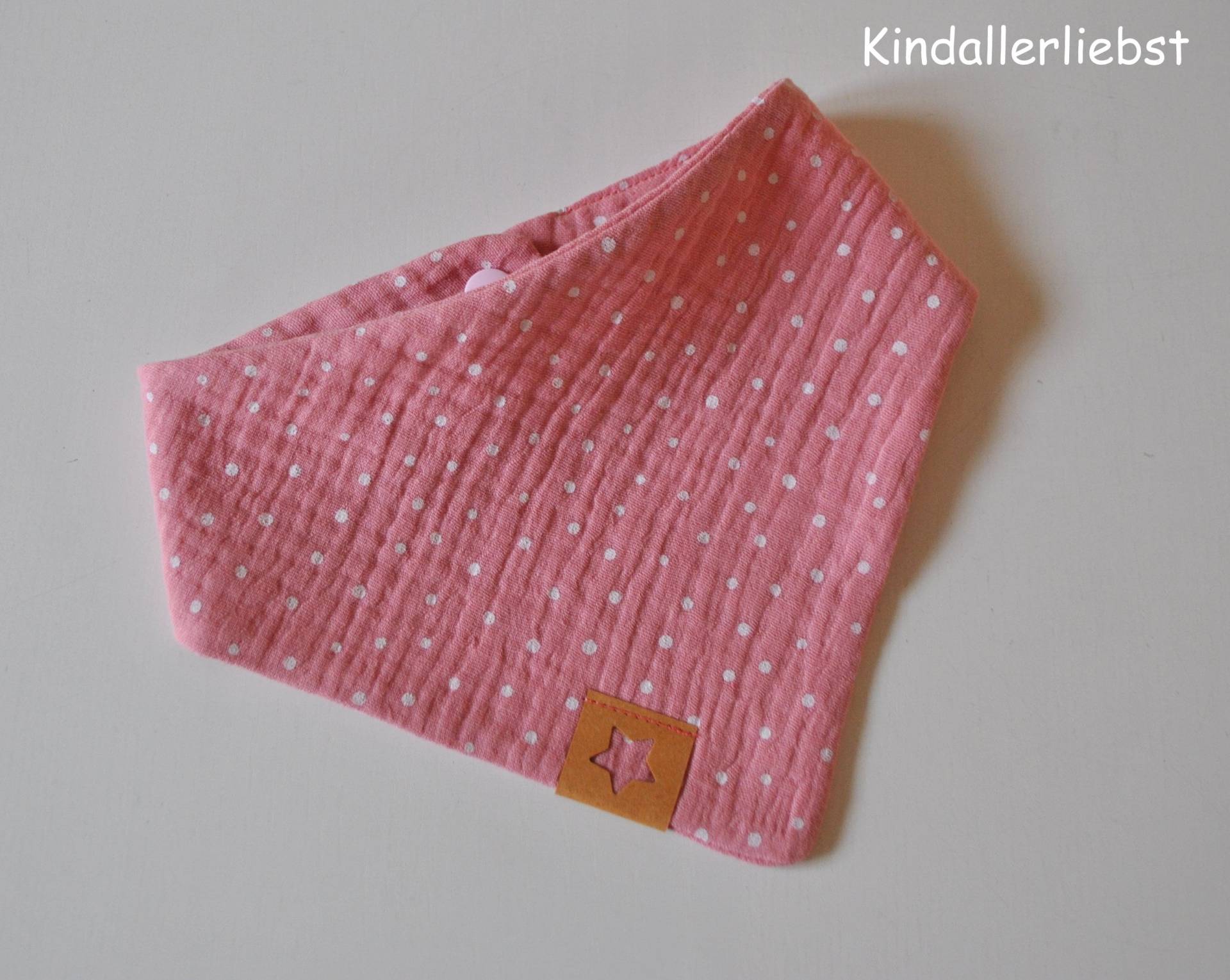 Musselin Baby Halstuch, Altrosa Mit Pünktchen von Etsy - Kindallerliebst