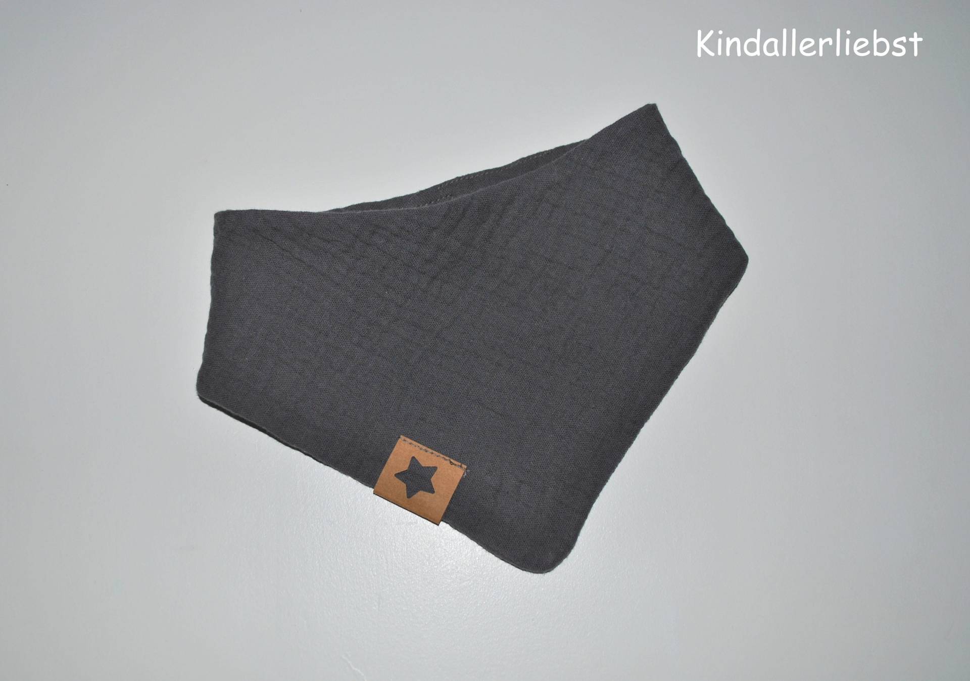 Musselin Baby Halstuch, Anthrazit von Etsy - Kindallerliebst