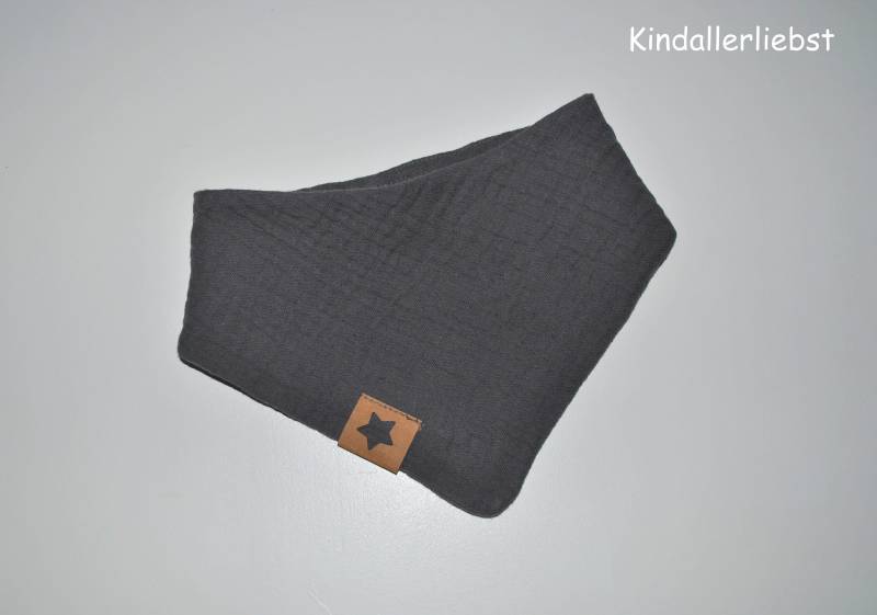Musselin Baby Halstuch, Anthrazit von Etsy - Kindallerliebst