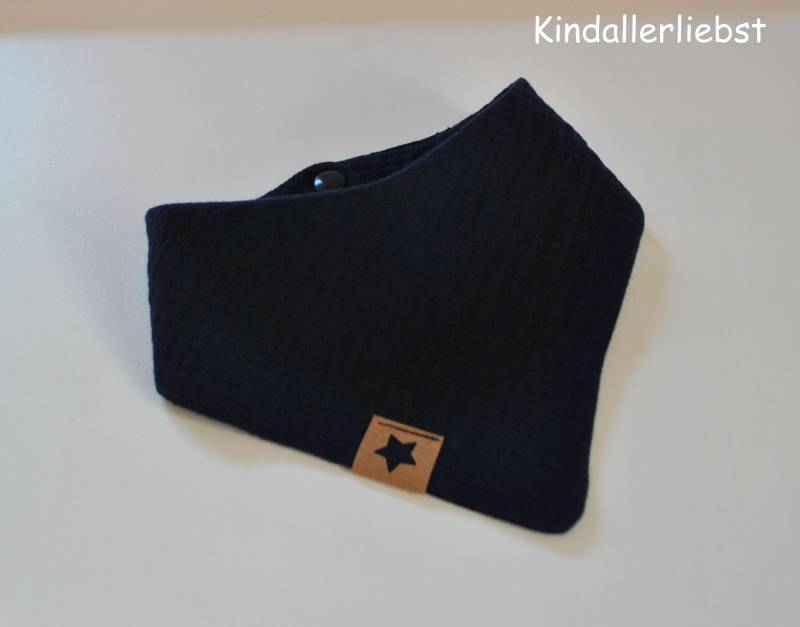 Musselin Baby Halstuch, Navy Blau Musselin Baby Halstuch, Navy Blau von Etsy - Kindallerliebst