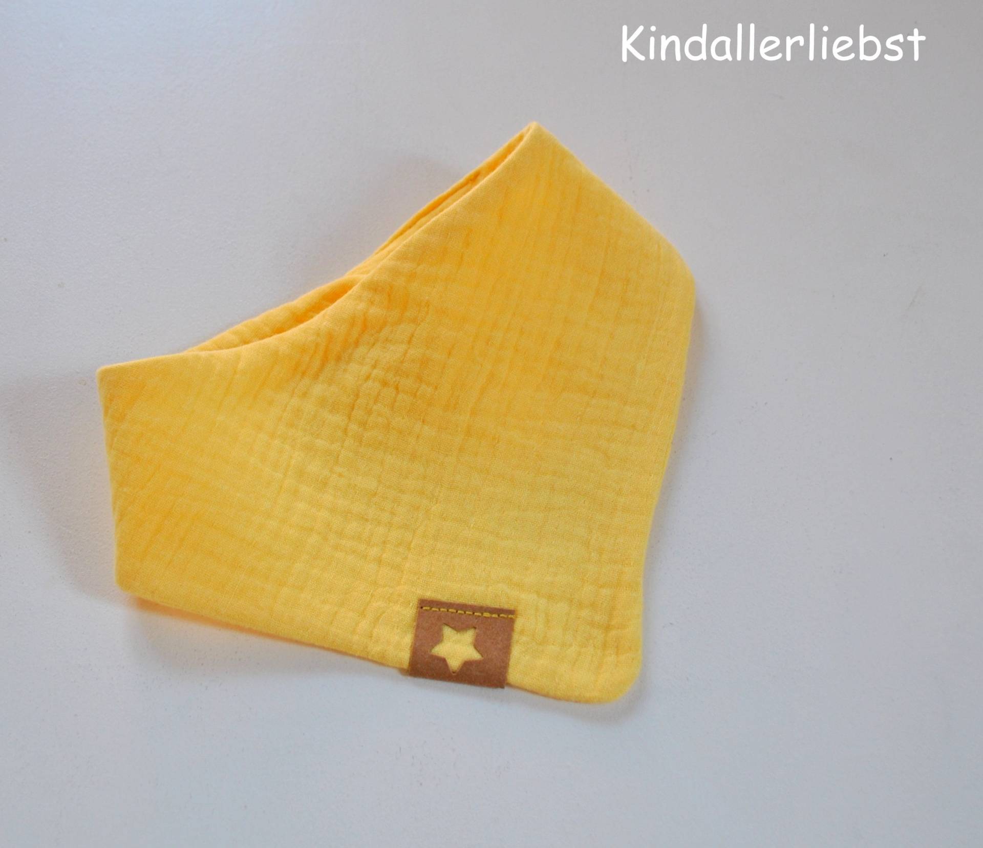 Musselin Baby Halstuch, Soft Gelb von Etsy - Kindallerliebst