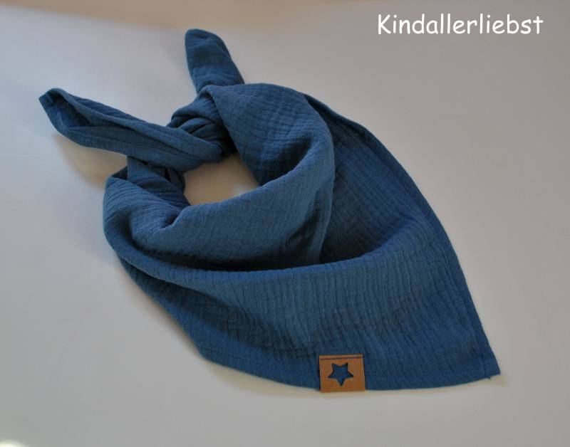 Musselin Halstuch Für Babys & Kleinkinder Kopftuch Kuscheltuch Blau von Etsy - Kindallerliebst