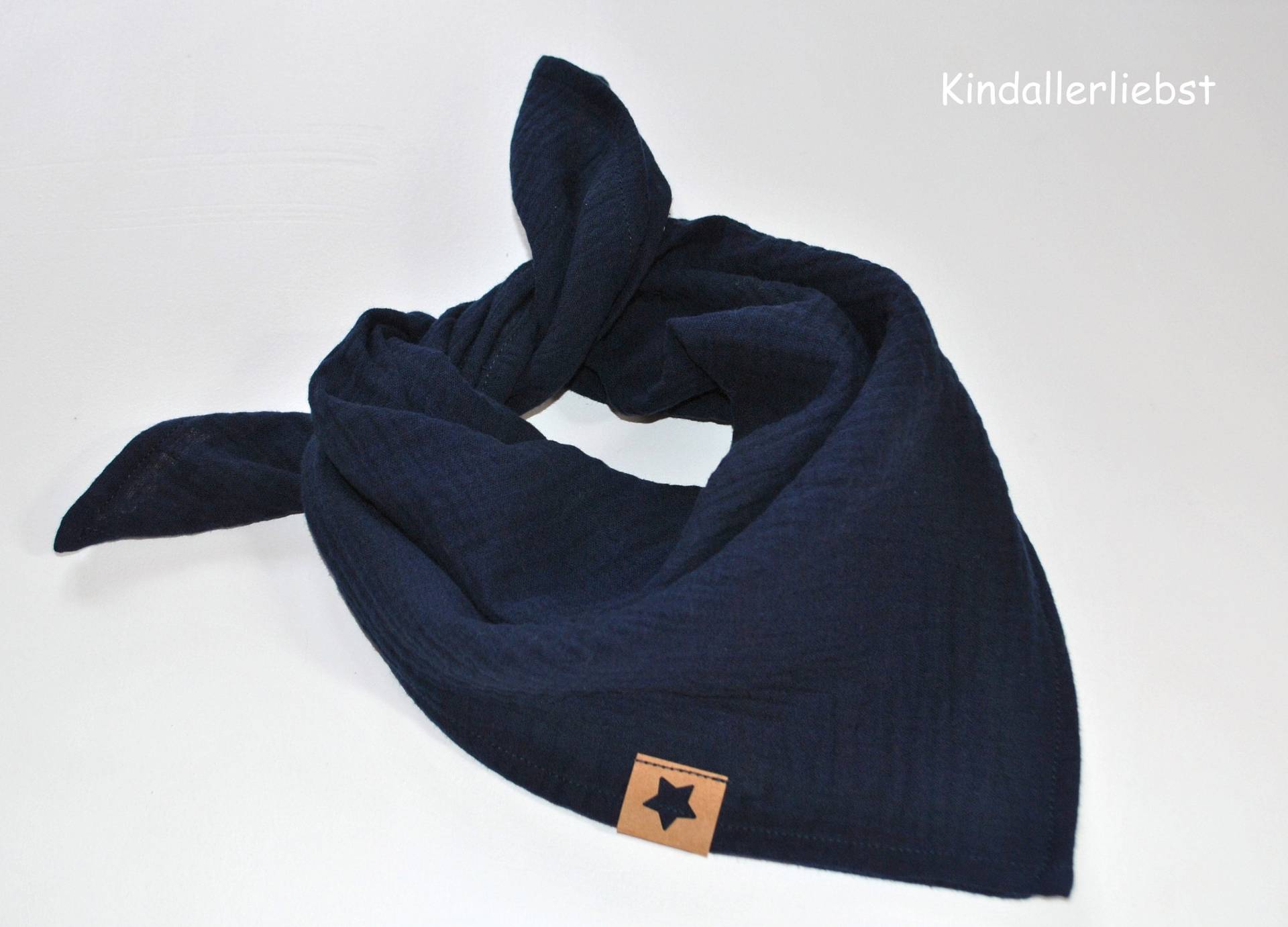 Musselin Halstuch Für Babys & Kleinkinder Kopftuch Kuscheltuch Navy Blau von Etsy - Kindallerliebst