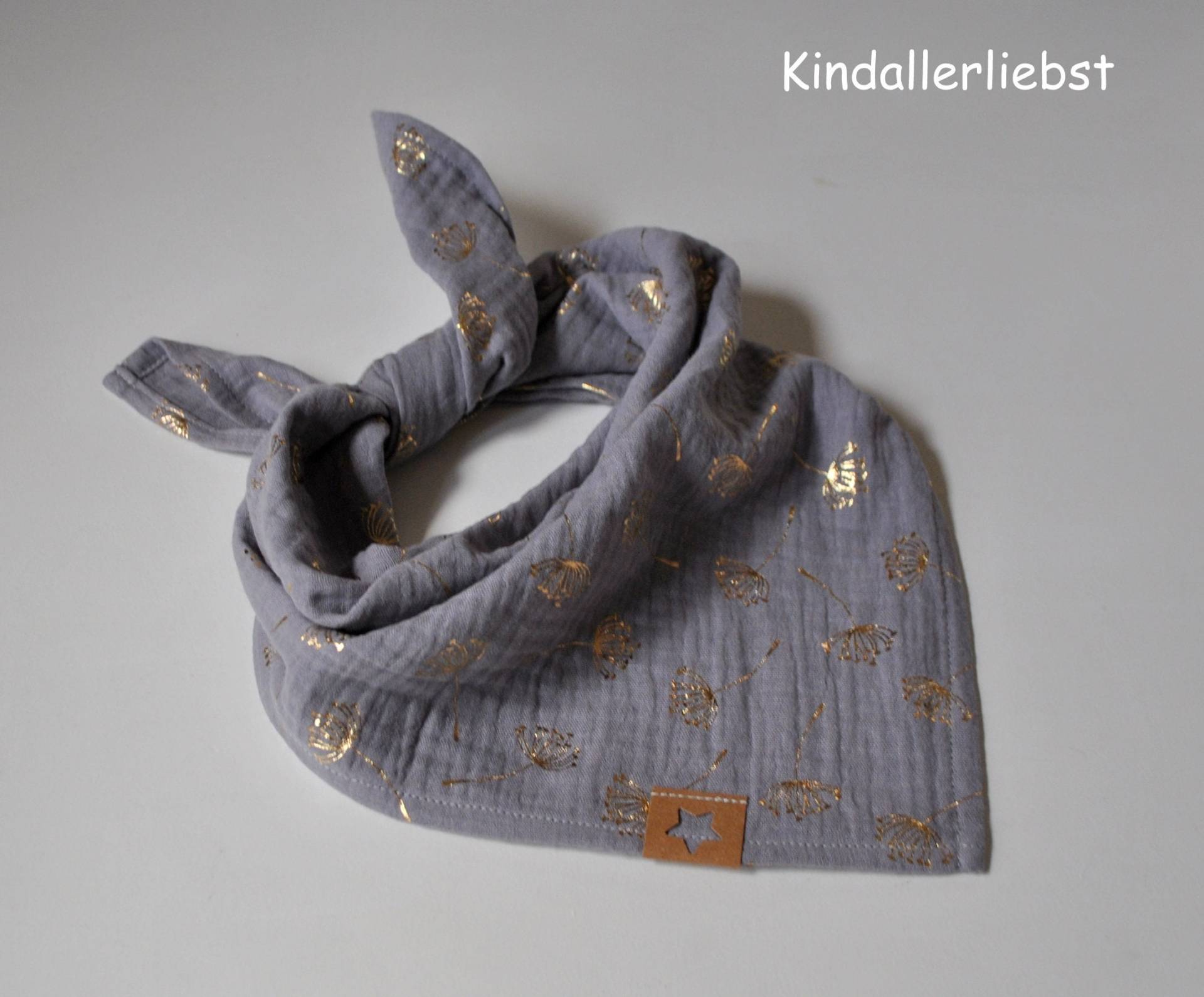 Musselin Halstuch Für Babys & Kleinkinder Kuscheltuch Kopftuch Grau Mit Pusteblümchen von Etsy - Kindallerliebst