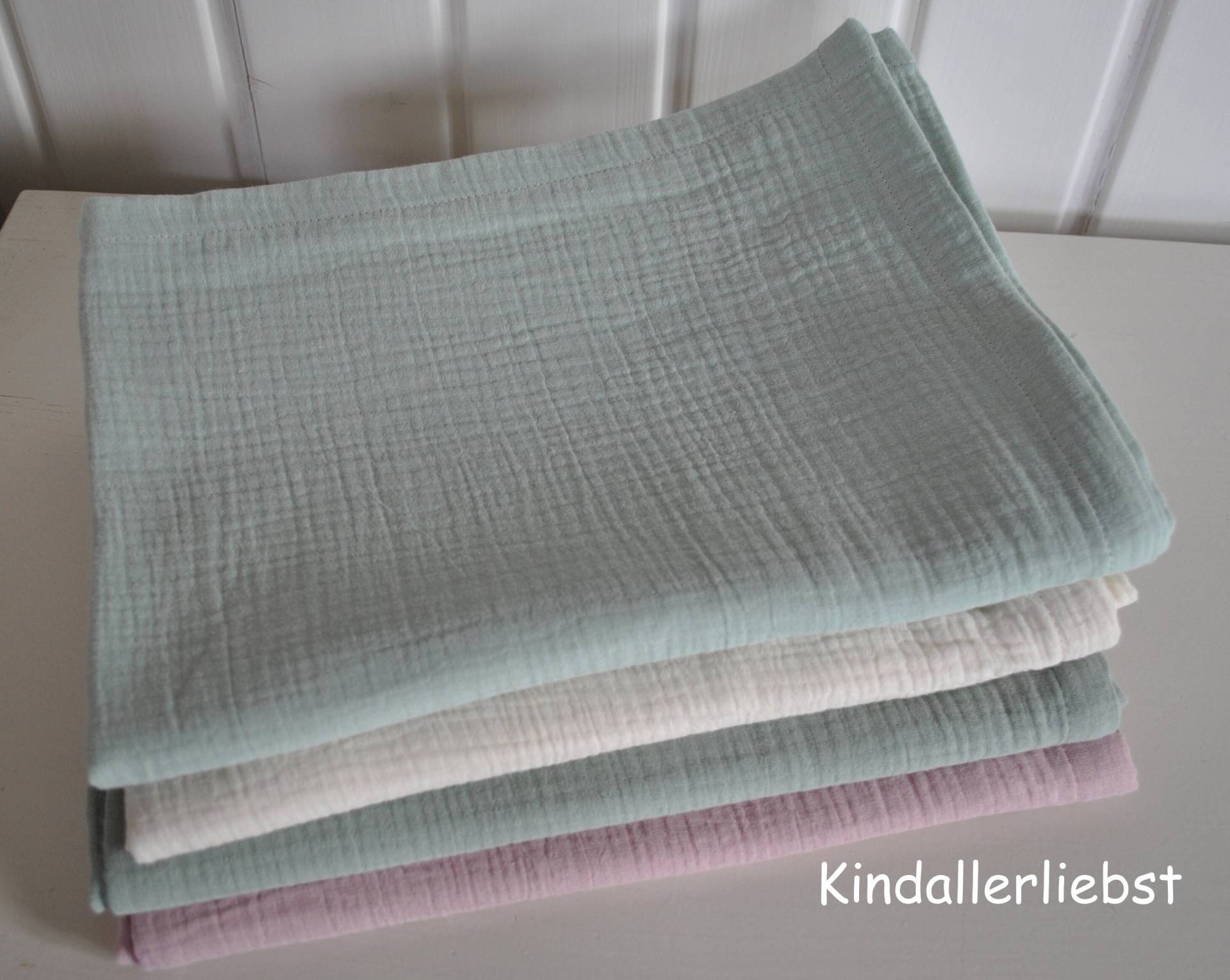 Musselindecke Sommerdecke Babydecke Kuscheldecke Pucktuchkinderwagendecke Stranddecke Div. Farben von Etsy - Kindallerliebst