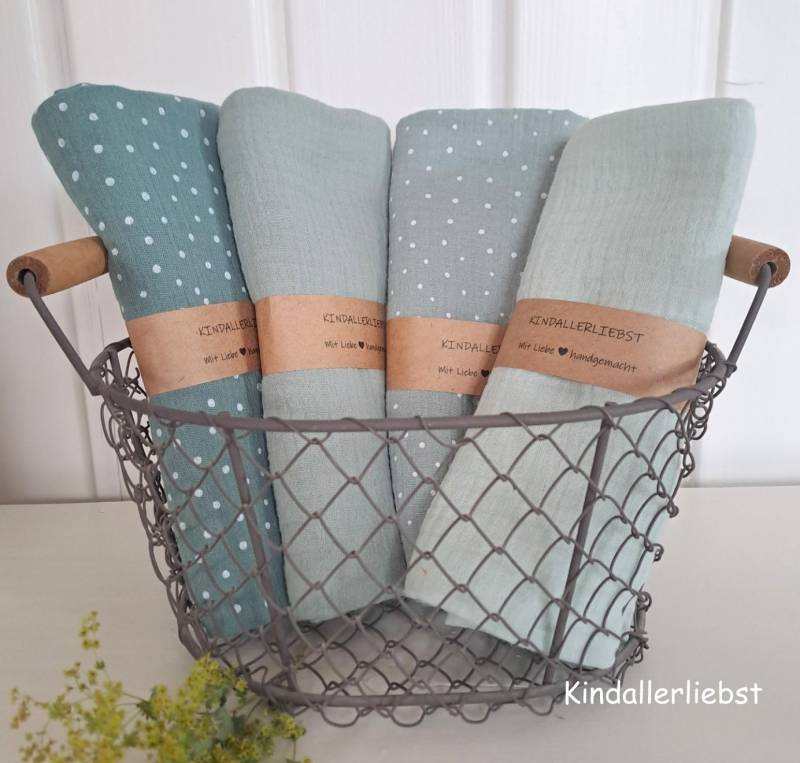 Spucktuch, Pucktuch, Musselintuch, Babydecke, Mulltuch, Halstuch von Etsy - Kindallerliebst