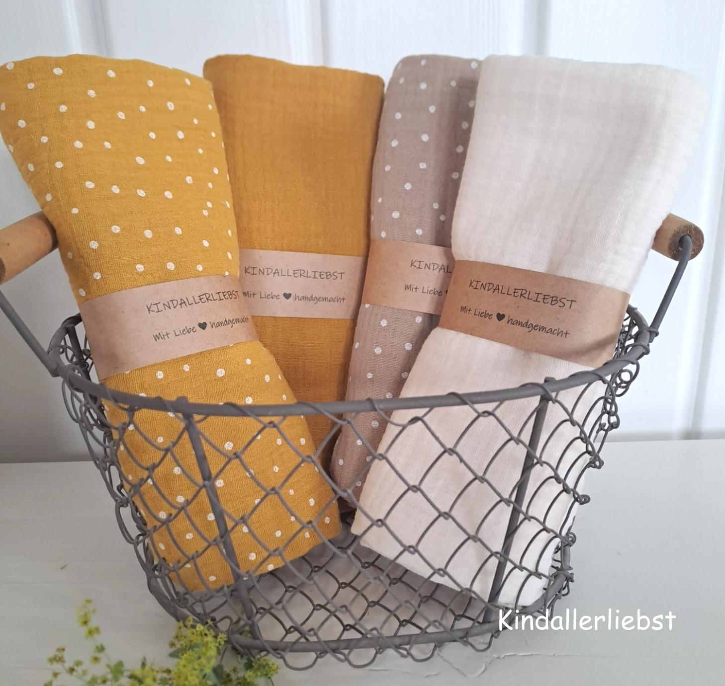 Spucktuch, Pucktuch, Musselintuch, Babydecke, Mulltuch, Halstuch von Etsy - Kindallerliebst