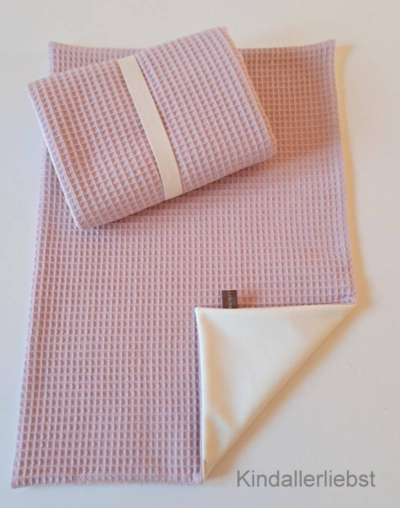 Wickelunterlage Abwaschbar, Wasserundurchlässig, Waffelpiquestoff, Altrosa, Div. Größen von Etsy - Kindallerliebst