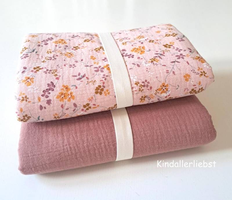 Wickelunterlage Musselin, Abwaschbar, Wasserundurchlässig, Old Rose, Div. Größen von Etsy - Kindallerliebst