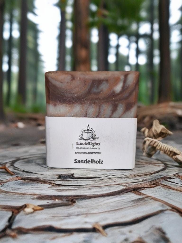 Naturseife Sandelholz 100Gr von Etsy - KindelLights