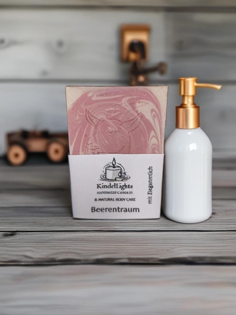 Naturseife Ziegenmilch "Beerentraum" 90Gr von Etsy - KindelLights