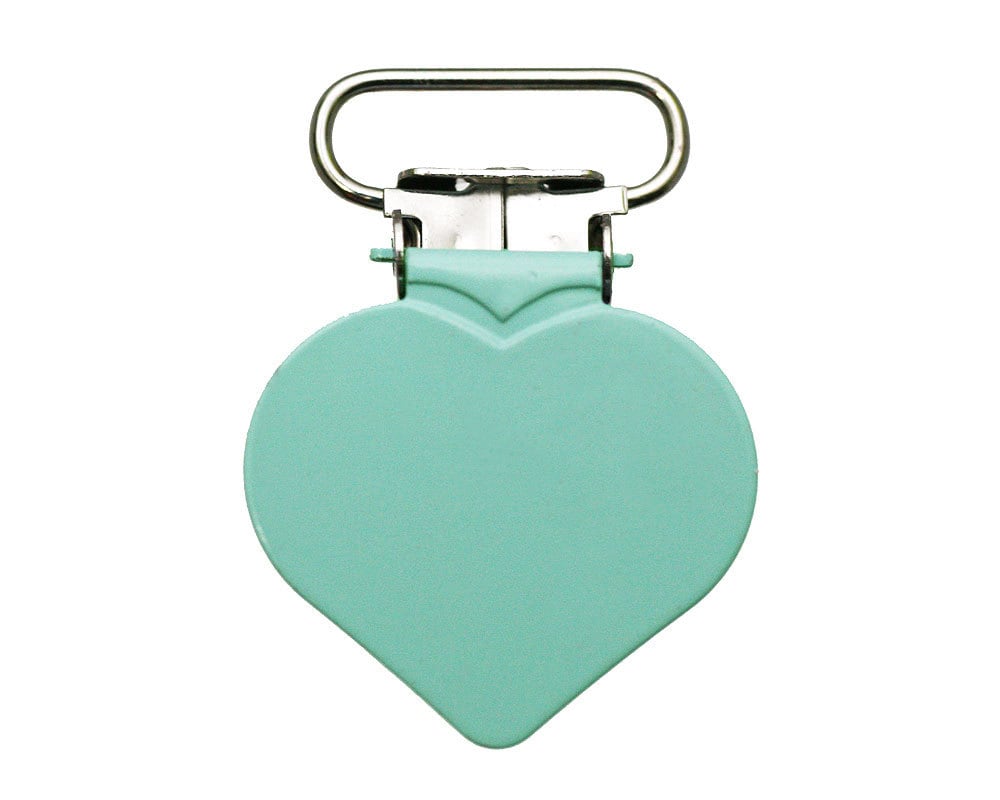 10 Große Herz Schnullerclips, Metall-Hosenträgerclips, Mint-Schnullerclips in Loser Schüttung, Schnullerclips Diy, Hosenträgerteile von Etsy - Kinderklipz