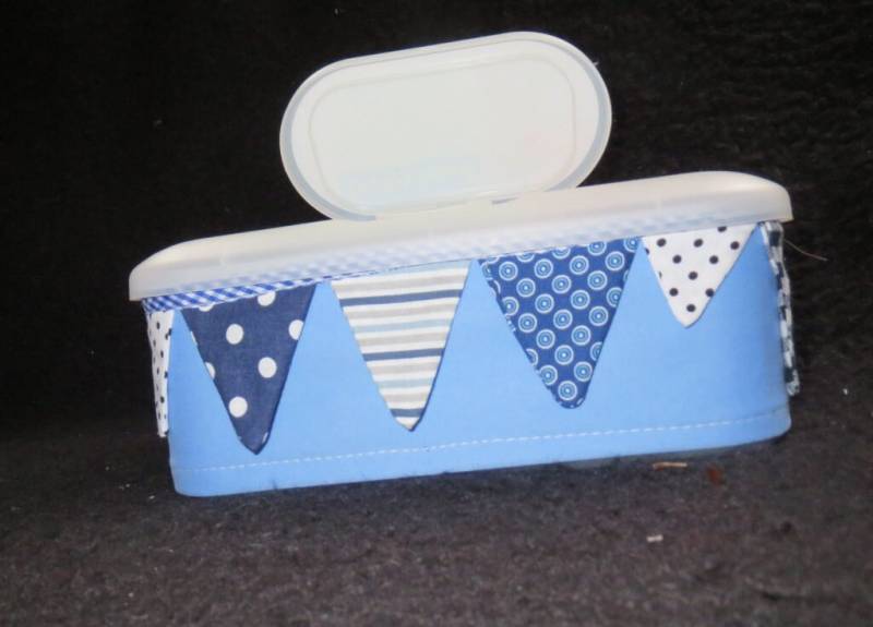 Feuchttücherbox - Fahnenwimpel Blau Feuchttücherbox - Fahnenwimpel Blau von Etsy - KinderkramDE