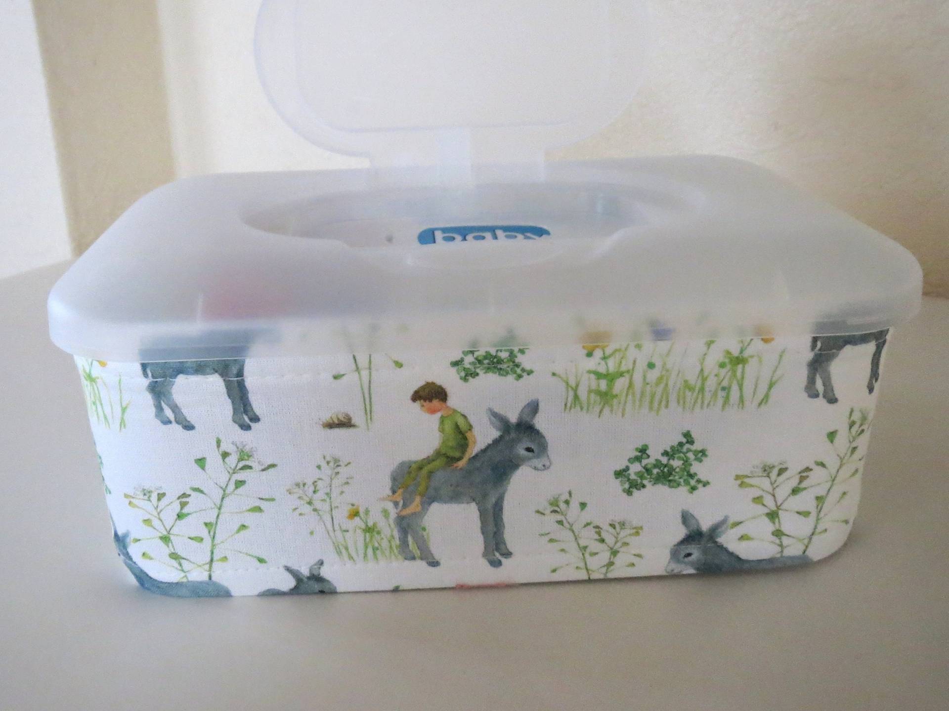 Feuchttücherbox - Kleiner Eselreiter von Etsy - KinderkramDE