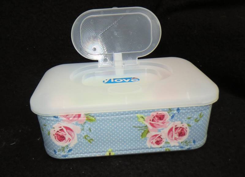 Feuchttücherbox - Rosen- Hellblau Feuchttücherbox - Rosen- Hellblau von Etsy - KinderkramDE