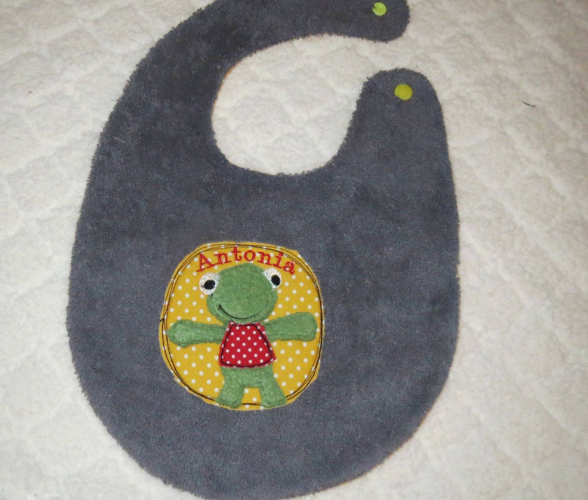 Lätzchen - Frosch- Mit Namensstickerei Lätzchen - Frosch- Mit Namensstickerei von Etsy - KinderkramDE