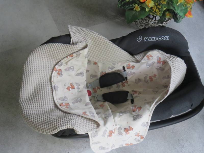 Maxi-Cosi-Decke Waffelpique/ Fuchs Maxi-Cosi-Decke Waffelpique/ Fuchs von Etsy - KinderkramDE